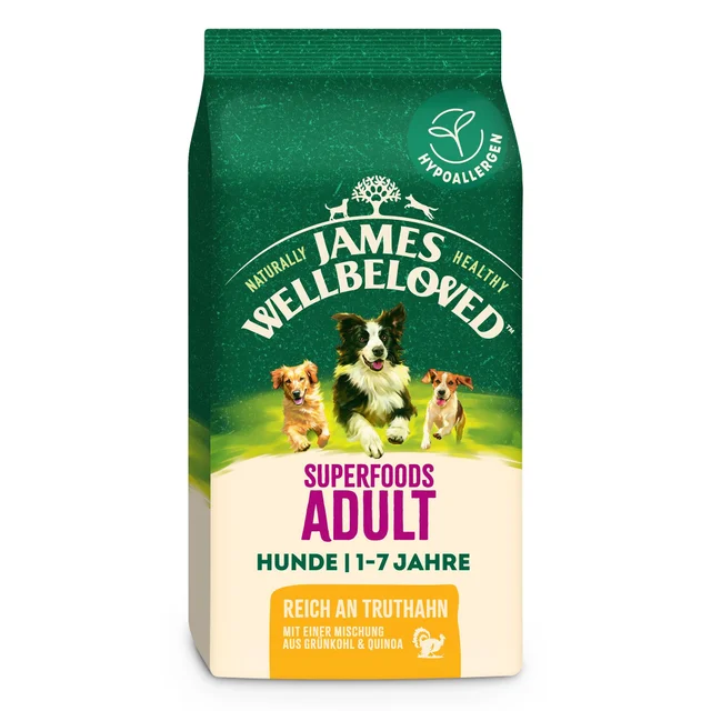 Superfoods Adult Hund Trocken reich an Truthahn mit einer Mischung aus Grünkohl & Quinoa